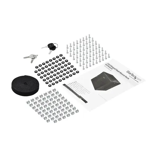 Armario Rack de Pared para Servidores 15U 19" 4 Columnas y Estante 1U - Rack de Servidores de Montaje en Pared con Bisagra - Rack Ventilado para Equipo de Red - Imagen 7