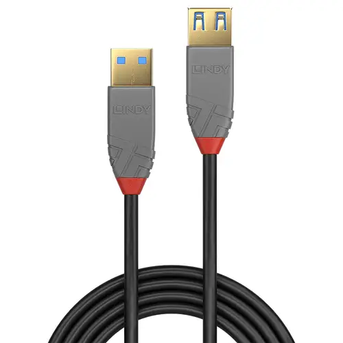36763 cable USB USB 3.2 Gen 1 (3.1 Gen 1) 3 m USB A Negro - Imagen 2