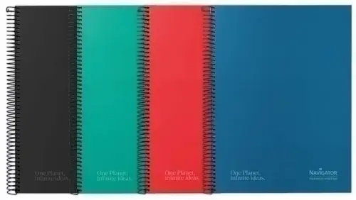 BLOC NAVIGATOR A4 120h HZ SURTIDO - Pack de 5 unidades