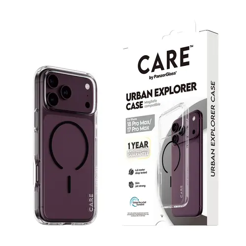 CARE by ® Urban Explorer Case Transparent w. Black MagSafe iPhone 18 Pro Max | 17 Pro Max funda para teléfono móvil Transparente - Imagen 6