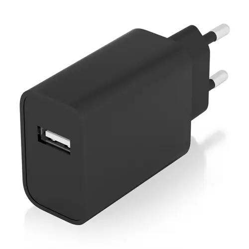 Cargador USB 10W alta eficiencia, 5V/2A, Negro - Imagen 2