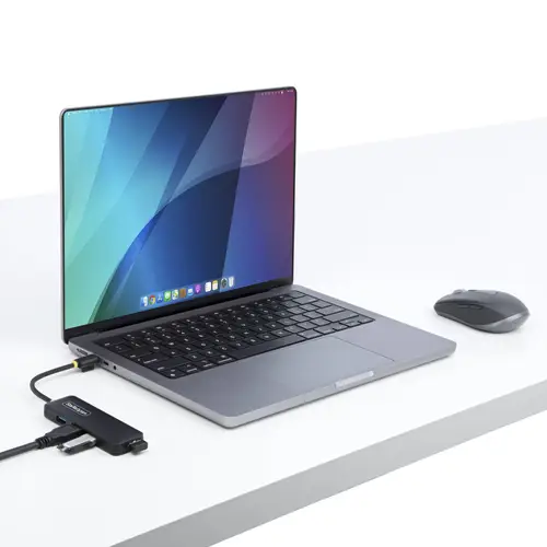 Hub USB-C de 4 Puertos - Ladrón USB Tipo C a 4 Puertos USB-A - Alimentado por el Bus - USB 3.0 de 5Gbps - Hub Portátil USB para Viajes - Protección de Sobrecorriente - Imagen 8