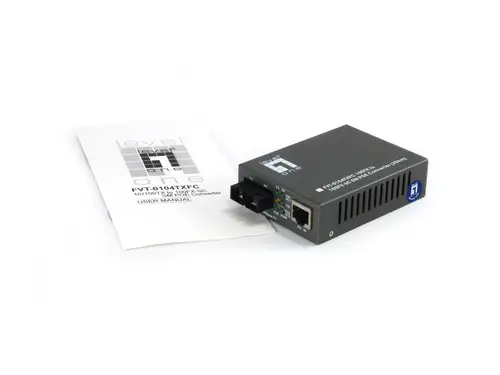 Convertidor SC SMF 10/100BASE-TX a 100BASE-FX PoE PD - Imagen 3