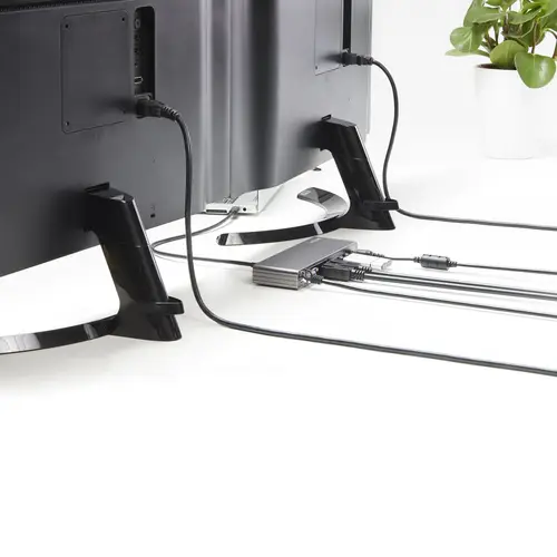 Dock Thunderbolt 3 - Docking Station Thunderbolt 3 de Dos Monitores DisplayPort HDMI y VGA 1080p para Portátil - Replicador de Puertos con Entrega de Alimentación PD de 85W y Carga - Ethernet - 2x USB-A - para Windows y Mac - Imagen 6