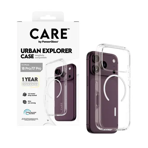 CARE by ® Urban Explorer Case Transparent w. White MagSafe iPhone 18 Pro | 17 Pro funda para teléfono móvil Transparente - Imagen 5