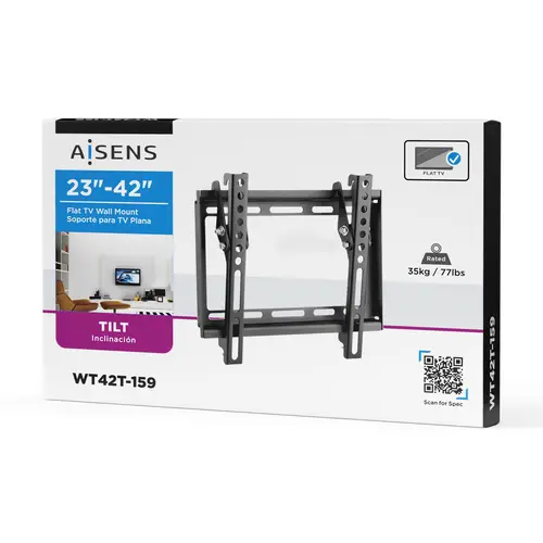 Soporte Eco Inclinable Para Monitor/TV 35kg De 23-42, Negro - Imagen 5