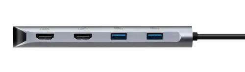 DOCK427GL base para portátil y replicador de puertos Alámbrico USB 3.2 Gen 2 (3.1 Gen 2) Type-C Gris - Imagen 4