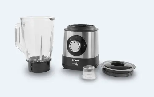 BAT-SS-5585 licuadora 1,5 L Batidora de vaso 1500 W Negro, Acero inoxidable - Imagen 2