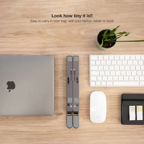 Soporte Elevador para Portátiles, Tablets, Móviles y Libros, Gris - Imagen 9