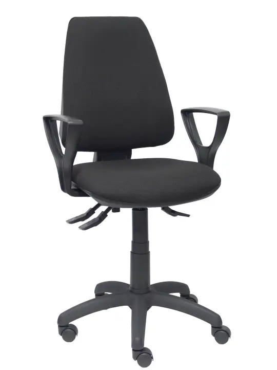 Silla Elche sincro bali negro brazos fijos