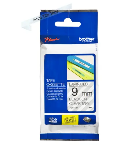 TZE-121 cinta para impresora de etiquetas - Imagen 3