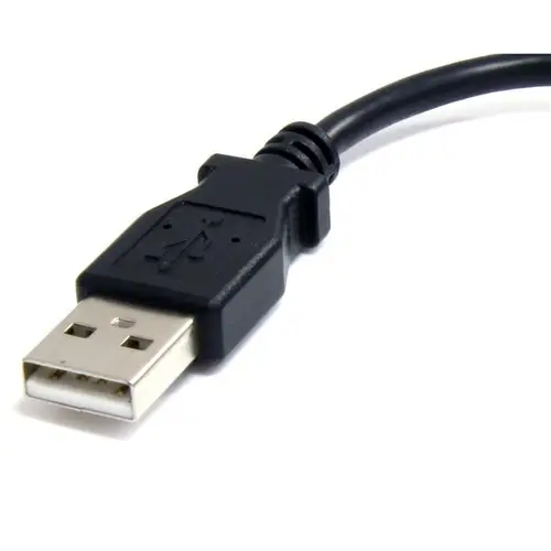 Cable Adaptador de 15cm USB A Macho a Micro USB B Macho para Teléfono Móvil Carga y Datos - Negro - Imagen 2