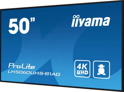 LH5060UHS-B1AG pantalla de señalización Pizarra de caballete digital 125,7 cm (49.5") LED Wifi 500 cd / m² 4K Ultra HD Negro Procesador incorporado Android 11 24/7 - Imagen 7