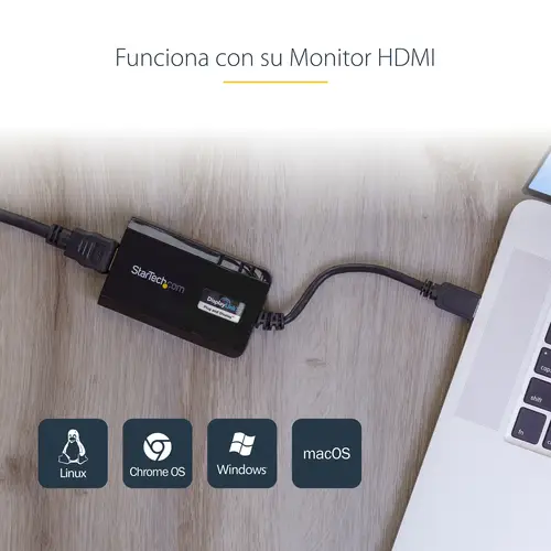 Adaptador USB 3.0 HDMI - Certificado con DisplayLink - 1920x1200 - Imagen 8