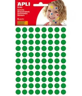 BOLSA 6H GOMETS APLI REDOND.10.5MM VERDE 13233