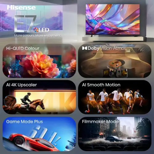 50E7S 127 cm (50") 4K Ultra HD Smart TV Wifi Negro 300 cd / m² - Imagen 3