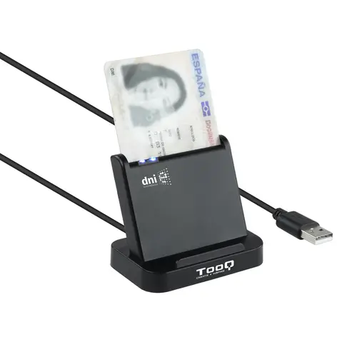 Lector de Tarjetas Inteligentes DNIe VISION USB 2.0, Negro - Imagen 2