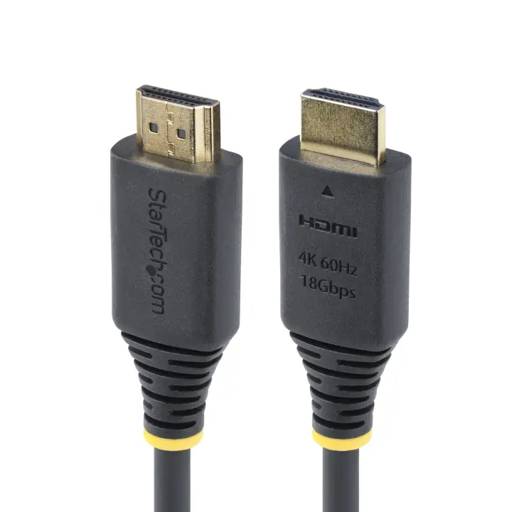 Cable HDMI Certificado Premium de Alta Velocidad de 4m - 4K 60Hz/1440p 144Hz - HDR10/HDCP 2.2/ARC - 18Gbps - UHD - Cable HDMI 2.0 - Recubrimiento de TPE