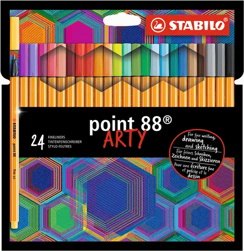 point 88 ARTY rotulador de punta fina Multicolor 24 pieza(s) - Imagen 1