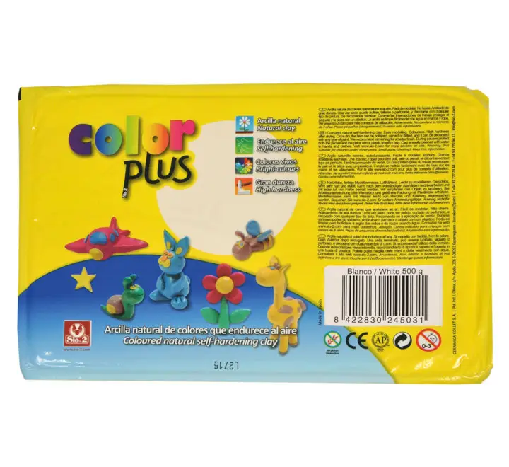 PAQ. ARCILLA SIO-2 COLOPLUS BLANCO 500G 2452000200