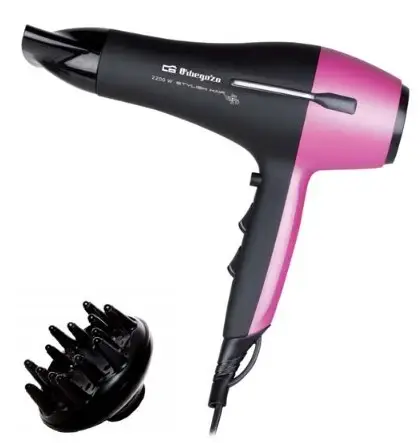 SE 2320 secador 2200 W Negro, Rosa