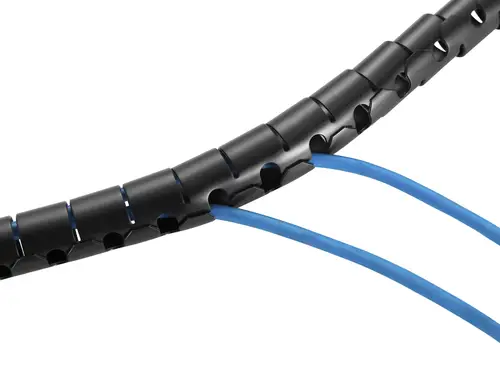 650868 organizador de cables Escritorio Pasacables Negro - Imagen 3