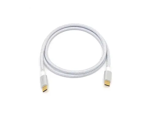 128355 Cable USB 3.2 Gen 2 C a C, M/M, 0,5m, PD 100W , 4K/60Hz, 10Gbps, Blanco - Imagen 4
