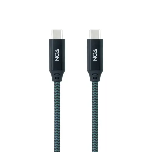 Cable USB 3.2 Gen2x2 20Gbps 5A/100W 4K/60Hz USB-C/M-USB-C/M, Gris/Negro, 0.5 m - Imagen 2