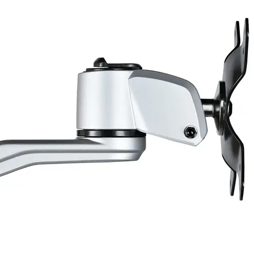 Brazo Articulado Prémium para Dos Monitores de hasta 30" - Soporte VESA de Altura Ajustable - Montaje Mordaza/Ojal en Escritorio - con Rotación, Inclinación y Giro - Plata - Imagen 15
