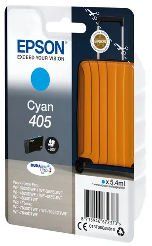 Singlepack Cyan 405 DURABrite Ultra Ink - Imagen 2
