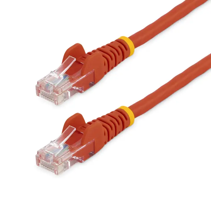 Cable de Red de 0,5m Rojo Cat5e Ethernet RJ45 sin Enganches