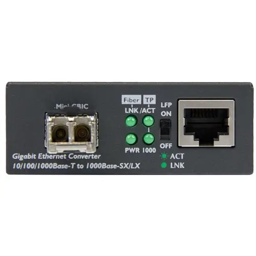 Conversor Compacto de Medios Ethernet Gigabit a Fibra Multimodo LC - 550m - Imagen 3