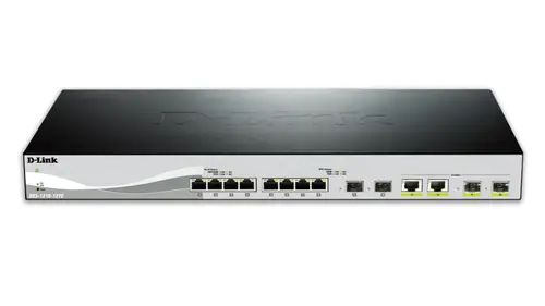 DXS-1210-12TC/E switch Gestionado L2 10G Ethernet (100/1000/10000) 1U Negro, Plata - Imagen 2