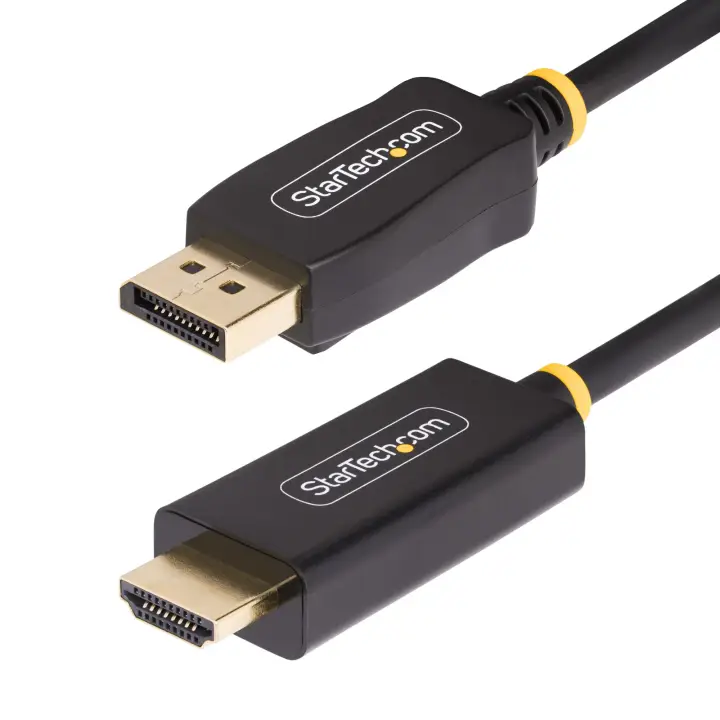 Cable Adaptador DisplayPort a HDMI de 1m - 4K 60Hz con HDR - Cable DP a HDMI 2.0b - Conversor Activo de Vídeo - Convertidor DisplayPort a HDMI