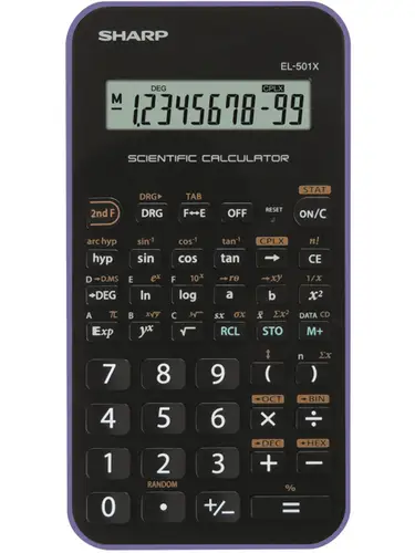 EL-501X calculadora Bolsillo Calculadora científica Negro, Violeta - Imagen 1