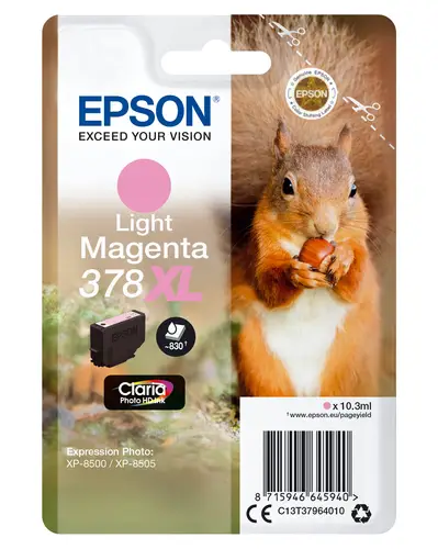 Squirrel Singlepack Light Magenta 378XL Claria Photo HD Ink - Imagen 1