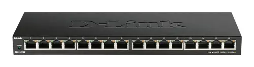 DGS-1016S switch No administrado Gigabit Ethernet (10/100/1000) Negro - Imagen 2