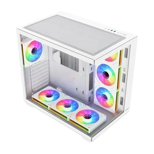 M341-WA Carcasa Midi Tower mITX, mATX, ATX Blanco ARGB - Imagen 2