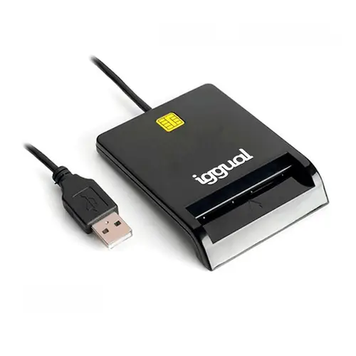 IGG316740 lector de tarjeta magnética Negro USB - Imagen 1