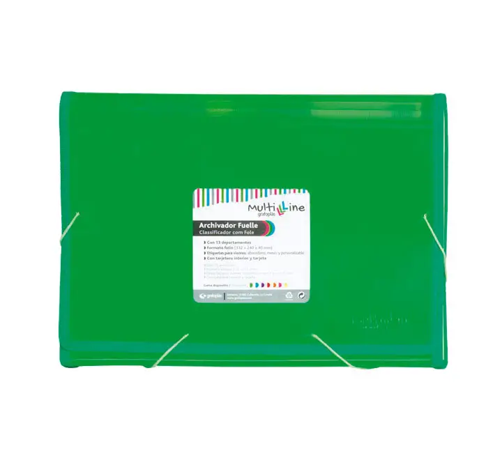 CARP. CLASIF GRAFOPLAS MULTILINE 13DIV PP Fº VE - Imagen 1