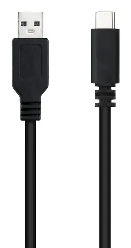 Cable USB 2.0 3A, tipo USB-C/M-A/M, Negro, 1.5 m - Imagen 2