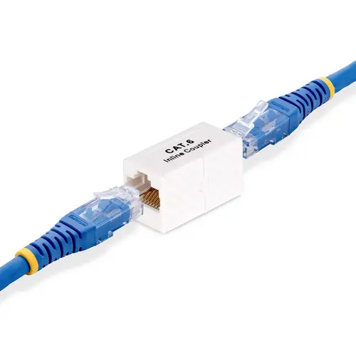 Acoplador RJ45 - Acoplador UTP - Acoplador de Cable de Red - Conector sin Blindar T568 - Cat6 - Hembra a Hembra - Extensión de Cableado de Red RJ45 sin Blindaje - Imagen 4