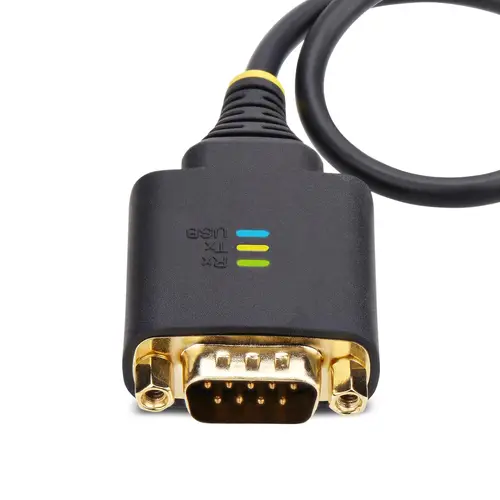 Cable Adaptador USB a Serie de 30cm - Retención COM - Conversor RS232 DB9 - FTDI - con Tornillos/Tuercas Intercambiables - Protección ESD - Windows/macOS/Linux - Imagen 3