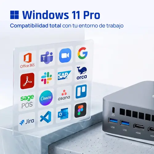 Mini PC Teseracto i5 1235U 8+256GB 2xHDMI - Imagen 7