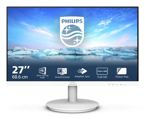 V Line 271V8AW/00 pantalla para PC 68,6 cm (27") 1920 x 1080 Pixeles Full HD LCD Blanco - Imagen 1