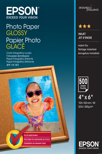 Photo Paper Glossy - 10x15cm - 500 Hojas - Imagen 1