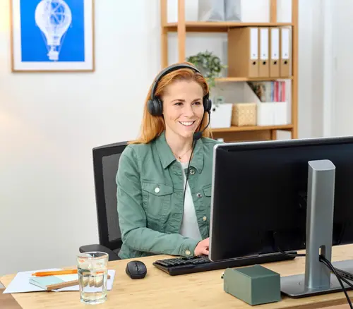 HS-150 Auriculares Alámbrico Diadema Oficina/Centro de llamadas Negro - Imagen 7