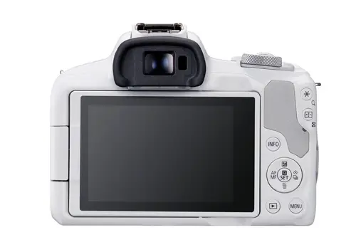 EOS R50, White + RF-S 18-45mm F4.5-6.3 IS STM Kit MILC 24,2 MP CMOS 6000 x 4000 Pixeles Blanco - Imagen 6