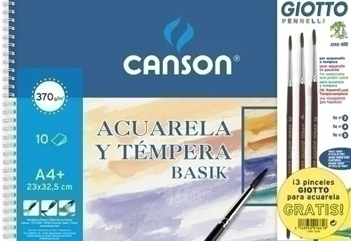 BLOCK DIB.G-C ACUAR.BASIK (esp) A4+ 10h