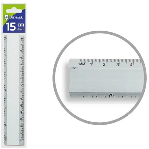 BISMARK REGLA ALUMINIO 15CM